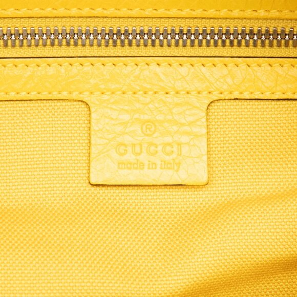 GUCCI Authentic Yellow Leather Shoulder Bag - Picture 5 of 7